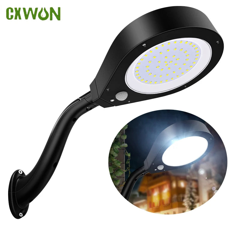 Solar Shower Light LED Outdoor Waterproof Lamp Motion Detector Wall Zpaxo