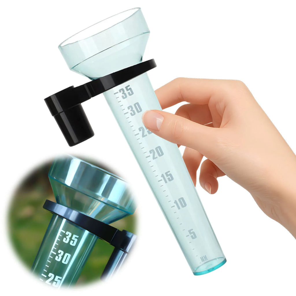 Plastic Rain Gauge Capacity Measurement Device Easy Install Lawn Farm