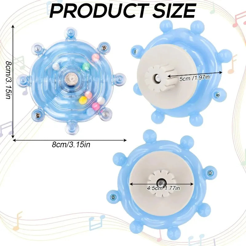 Interactive Parrot Foraging Toy Rotating Supports Dispenser Bird Cage
