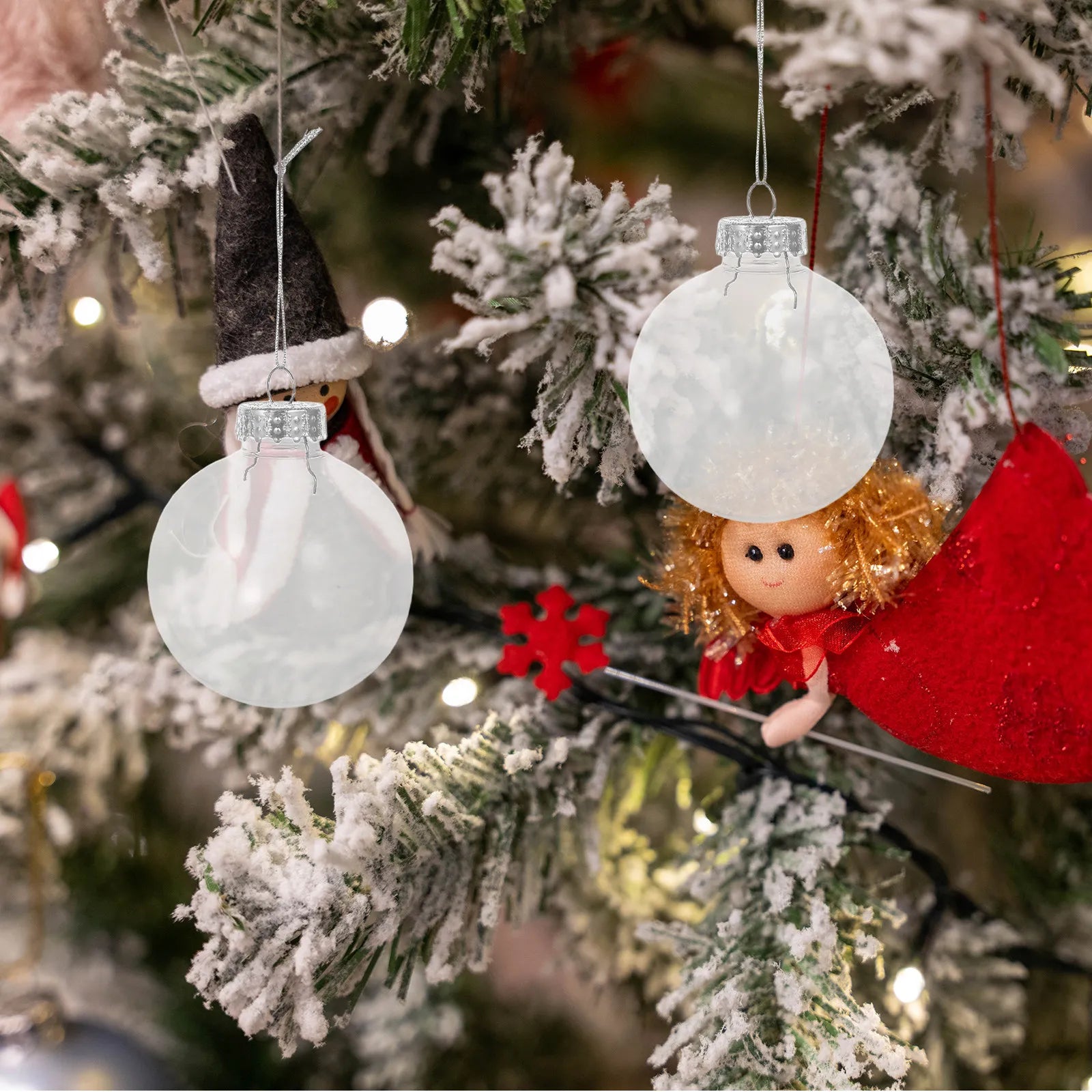 Christmas Ball Ornaments Balls Xmas Tree Transparent Hanging