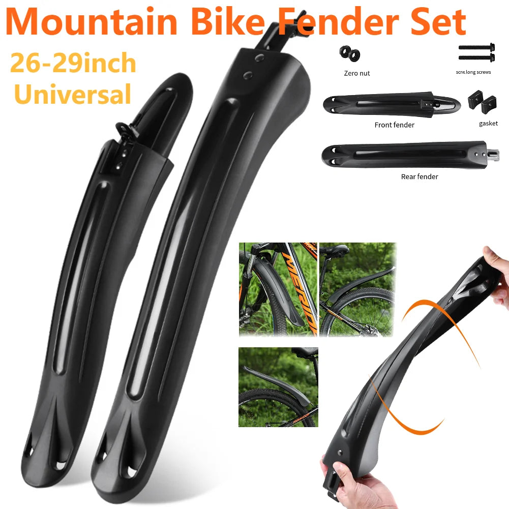 Bicycle Fender PP Soft Plastic MTB 26- Universal Mudguard Widen Mud