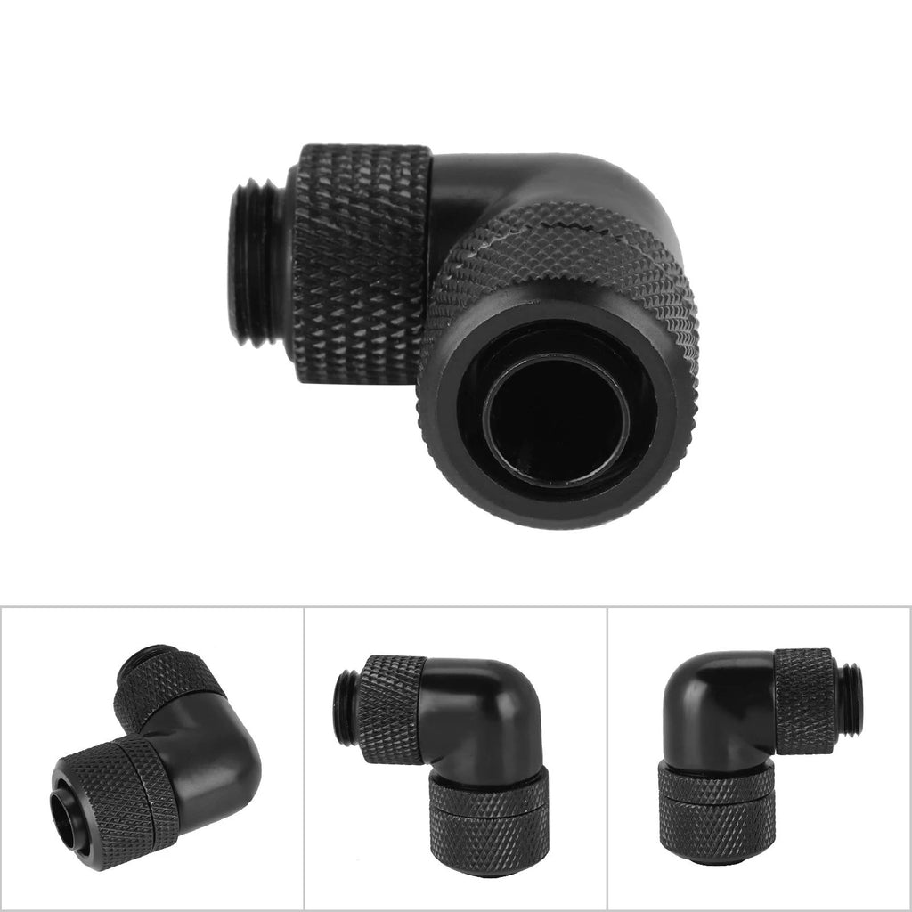 90° Water Cooling Tube Fitting G1/4 2 points thread Thread Water Cooling Fitting Thin Tube 90° Right Angle Elbow Zpaxo