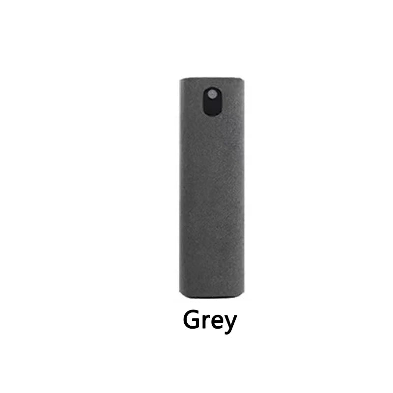 1 Phone Screen Cleaner Spray Portable Tablet Mobile Touch Microfiber Zpaxo Gray-With Liquid