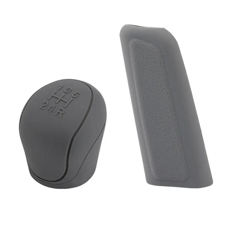 CMUniversal Car Gear Hand Shift Knob Cover Silicone Handbrake Zpaxo Gray