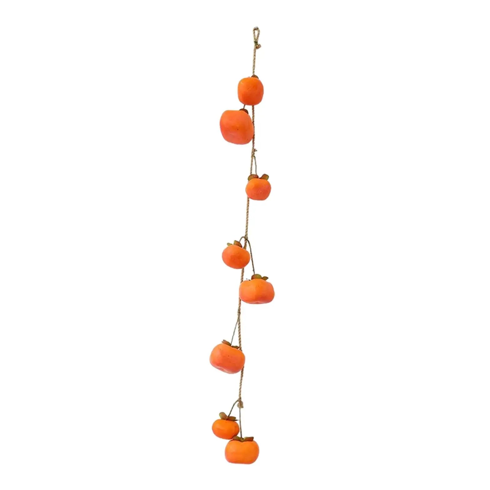 Persimmon String Reusable Decoration Gift Artificial Wreath Garland for Outdoor Bedrooms Living Rooms Front Door Porches Zpaxo