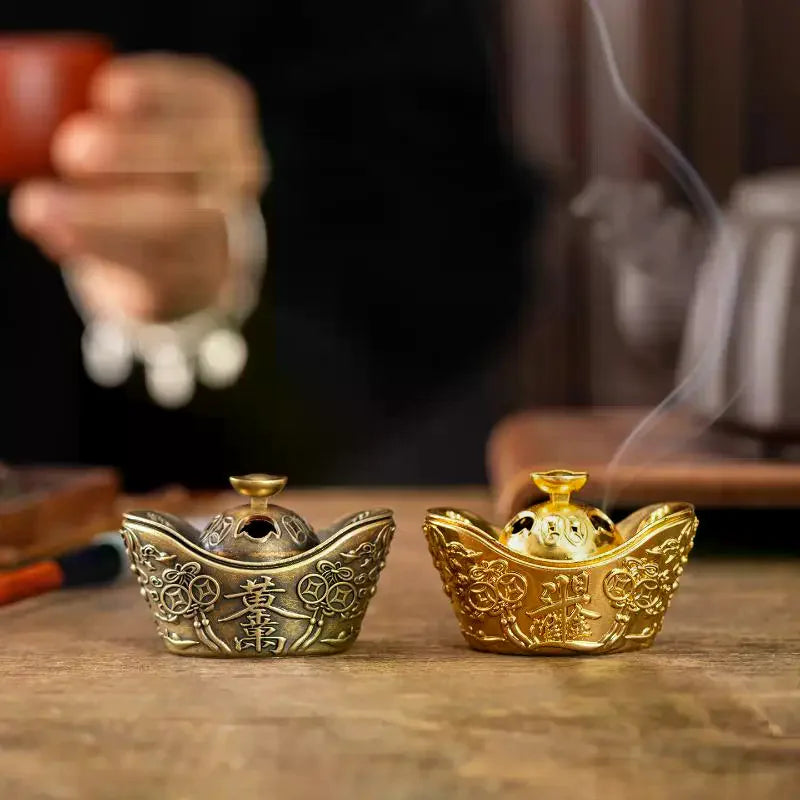 Buddhist Utensils Incense Burner Incense Censer Alloy Sandalwood House Furnishings Home Office Decoration Zpaxo