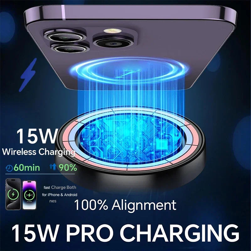 UYUXIO Dashboard Wireless Car Phone Charger Adapter 15W Fast Charging
