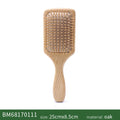 Profesional Hair Brush Women Wooden Hair Comb Healthy Cushion Massage Scalp Brush Paddle Hairbrush Wide Tooth Comb Hair Care Zpaxo Oak Wood- B China Mainland
