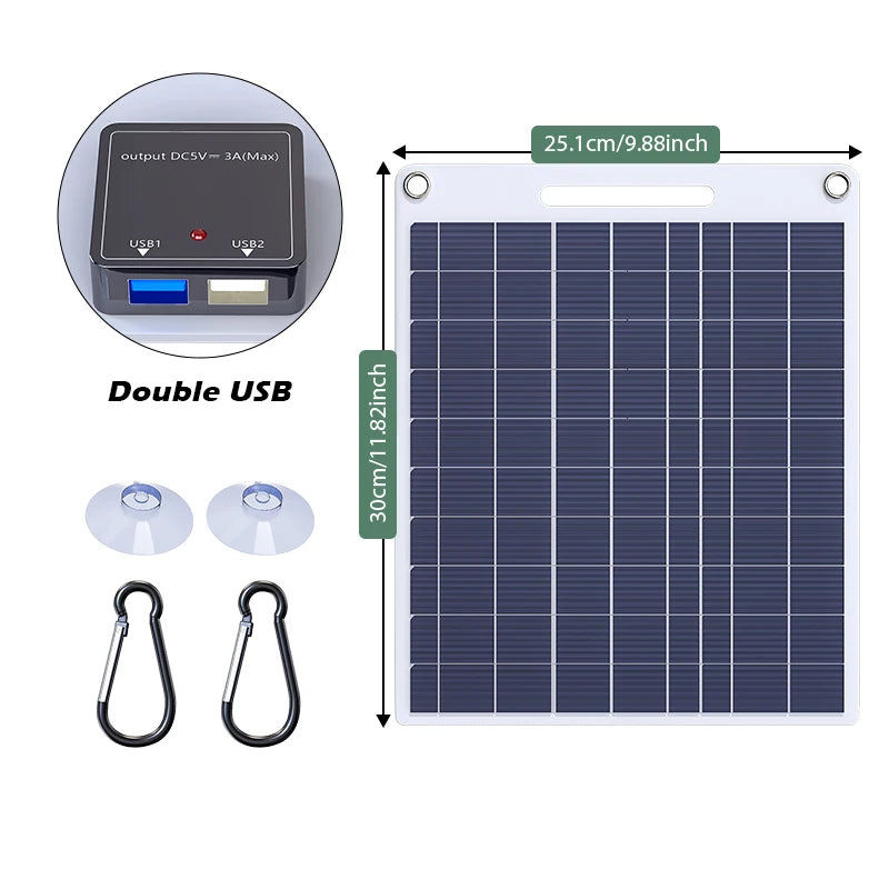 Durable Waterproof 100W Flexible Solar Panel Dual USB Ports Designed Zpaxo solar panel