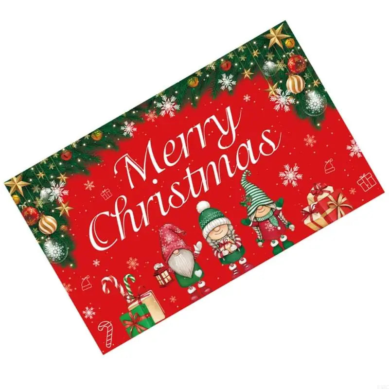 70 8x43 Christmas Scene Backdrop Polyester Cloth Indoor Holiday Party