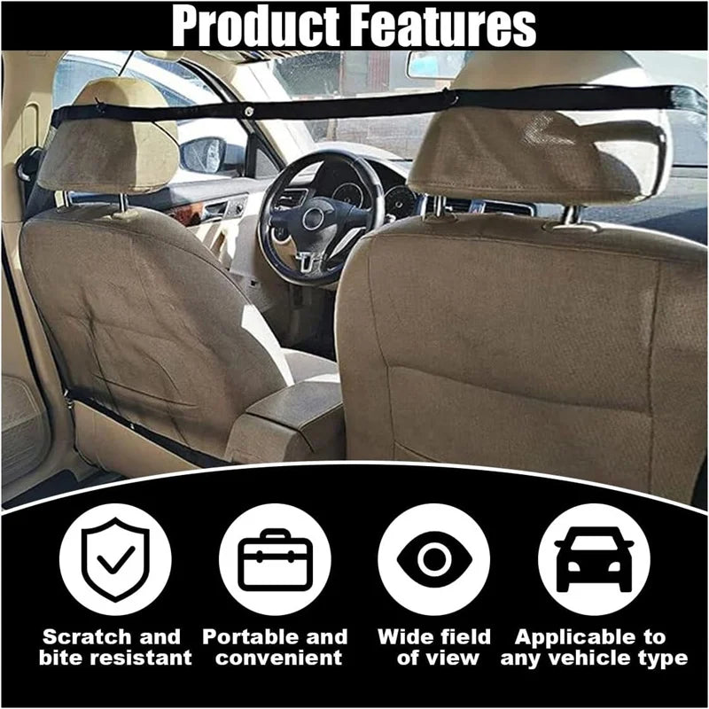 Car Anti-collision Mesh Pet Auto Fence Barrier Isolation Network