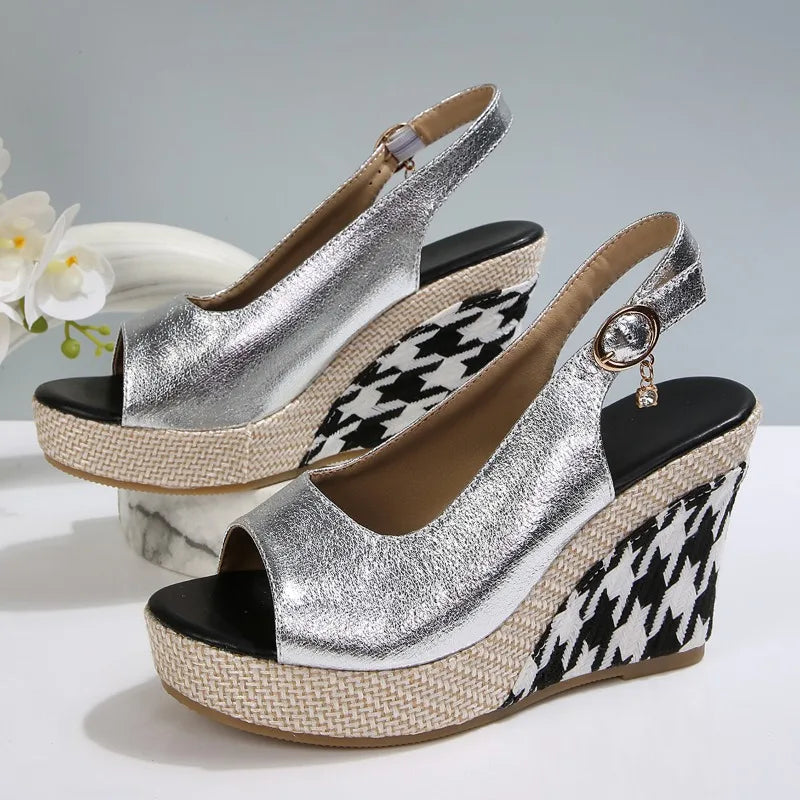 Summer Fashionable Height-increasing Women's Sandals Wear-resistant Zpaxo