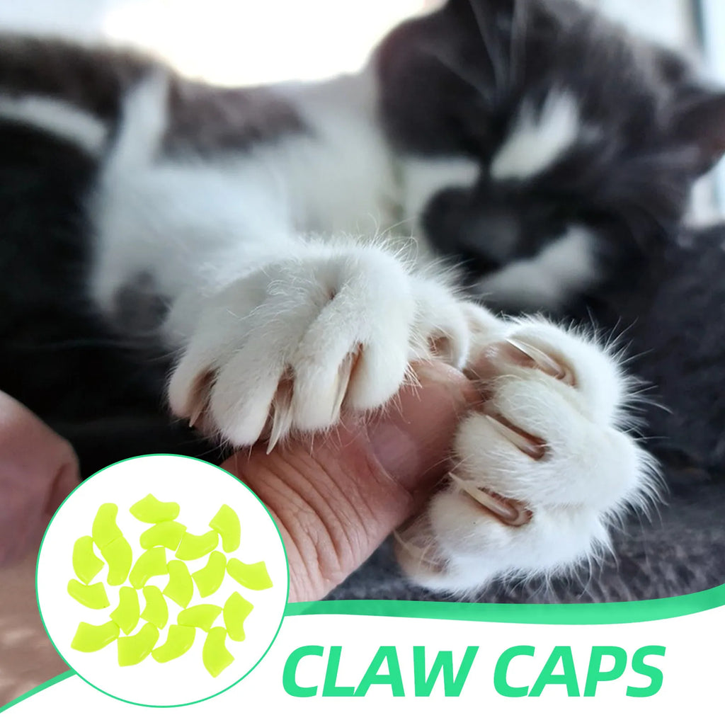 Comfortable Cat Claw Caps Tpr Material Nail Protectors Indoor