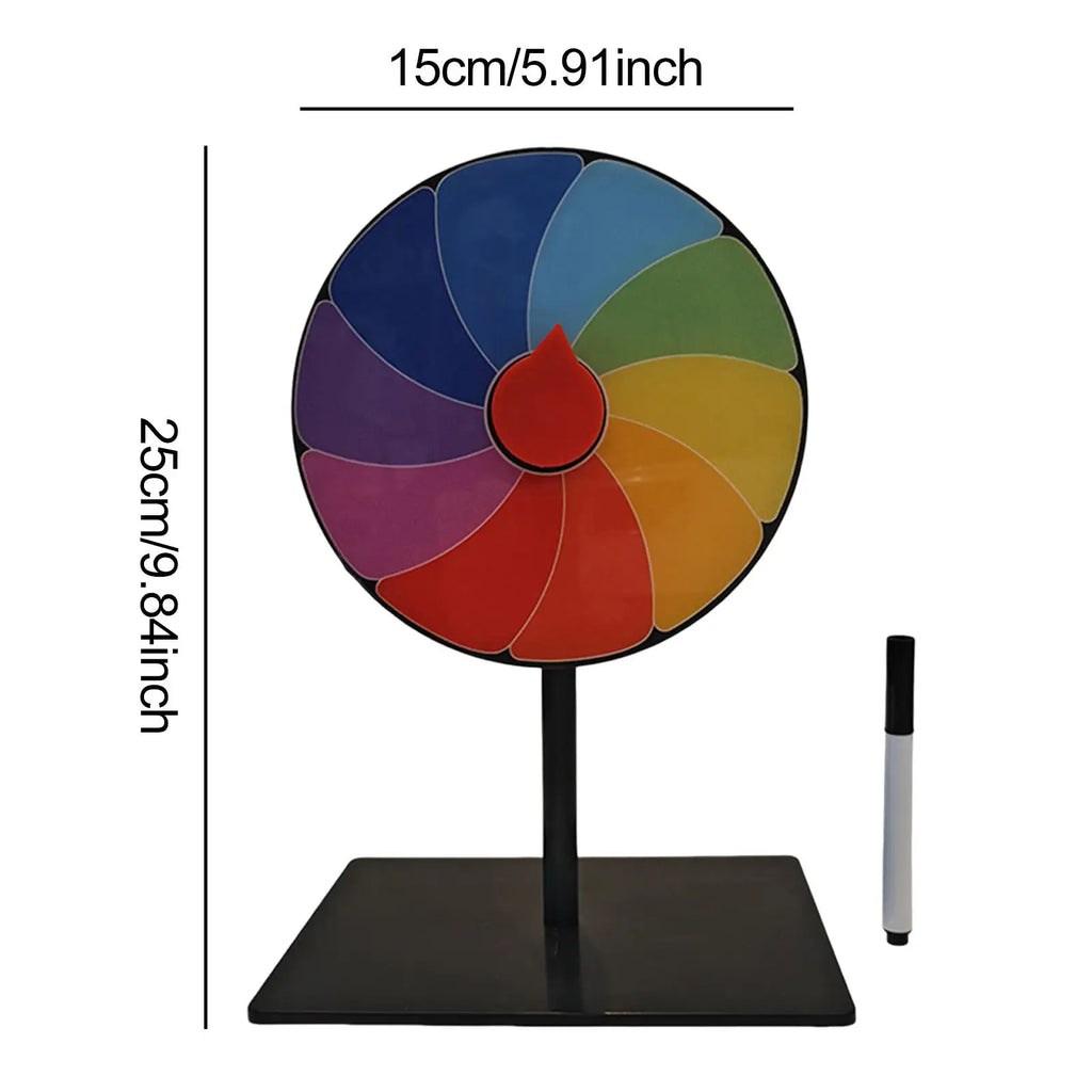 Table Prize Turntable Easy Assembly Stable Base Roulette Wheel for Interactive Learning Game Carnival Party Tradeshow Pub Zpaxo