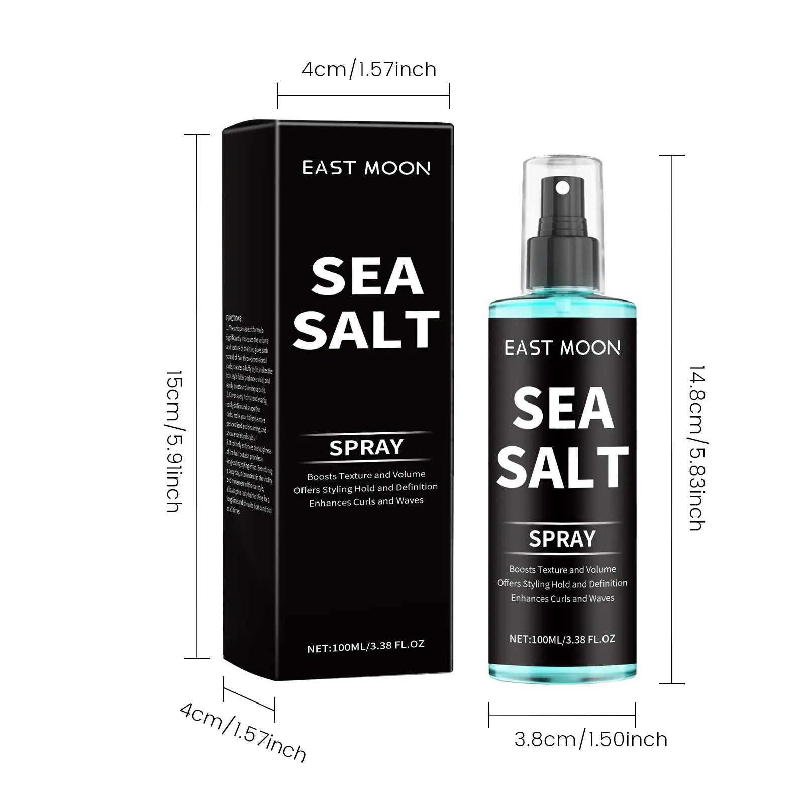 East Moon Sea Salt Hair Spray – Curl Defining & Volumizing Curl Defining Spray Zpaxo