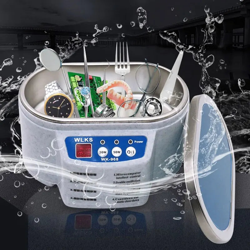 30/50W Digital Ultrasonic Cleaner Sonicator Bath Vibration Ultrasonic Jewelry Parts Glasses Circuit Board Watch Cleaning Machine Zpaxo