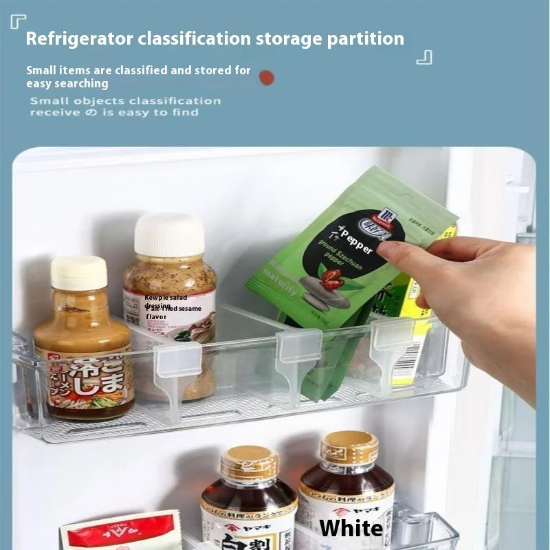 10/20PCS Refrigerator Kitchen Organizer Shelf Storage Dividers For Eggs Bottles Items Organizer Zpaxo