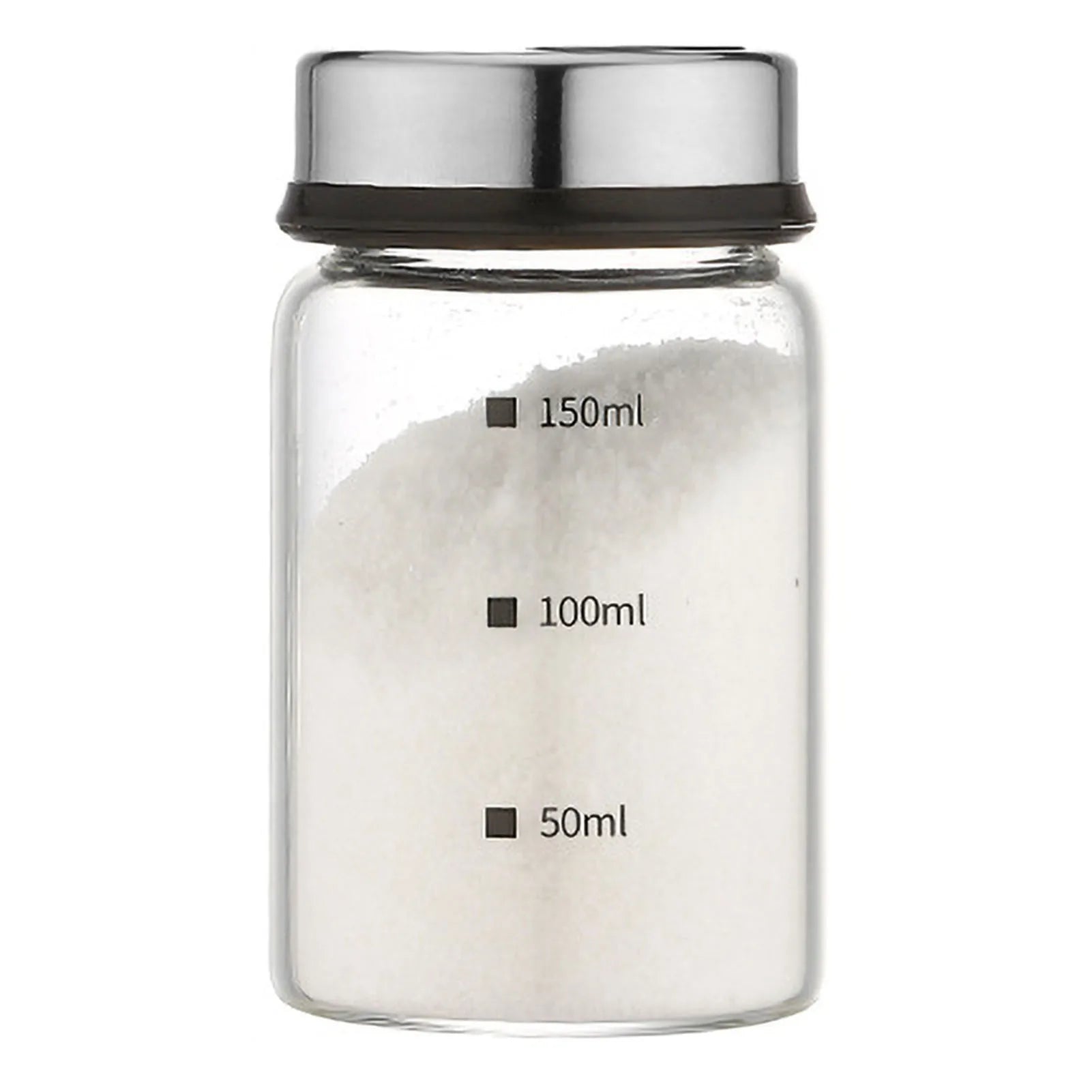 150mL 200mL 300mL Glass Seasoning Jar Spice Jars Kitchen Chili Pepper Powder Sprinkling Jar Barbecue Salt Shaker Container Zpaxo 150mL