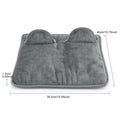 Electric Heated Foot Warmer Pad – 9 Settings, Timer, Washable Electric Foot Warmer Zpaxo GRAY EU Plug