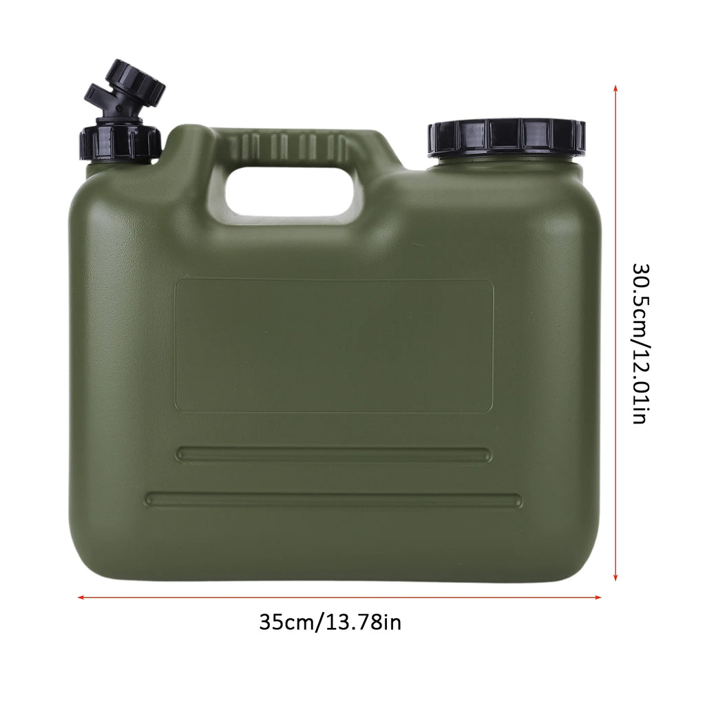 Portable Water Jug W Wide Filler Opening Emergency Storage Tank