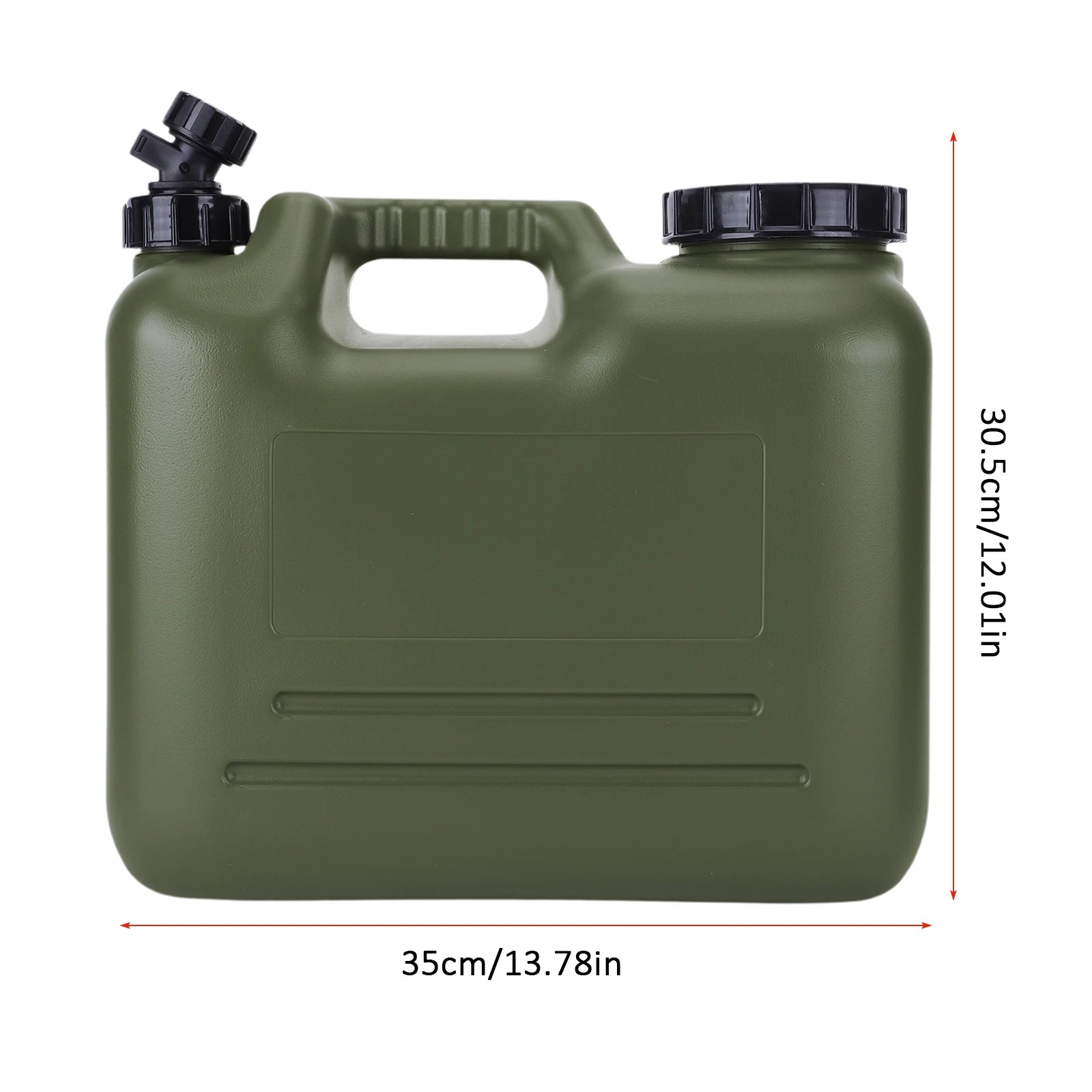 Portable Water Jug W Wide Filler Opening Emergency Storage Tank