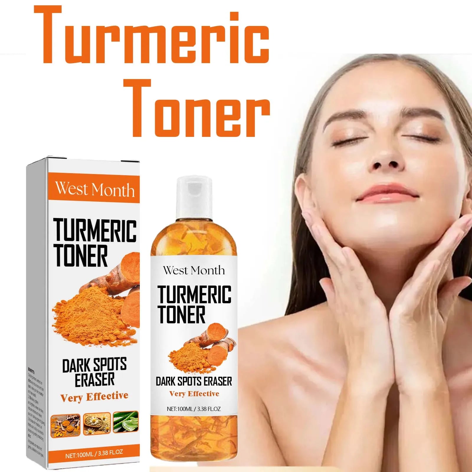 Turmeric Toner Dark Spots Removal Brightening Spots Corrector Remove Freckle Fade Melasma Moisturizing Turmeric Face Toner Zpaxo Default Title