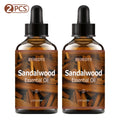 Sandalwood essential oil natural fragrance, is suitable for body massage treatments ,hair care anddiffuser Zpaxo Sandalwood 2pcs 30ml