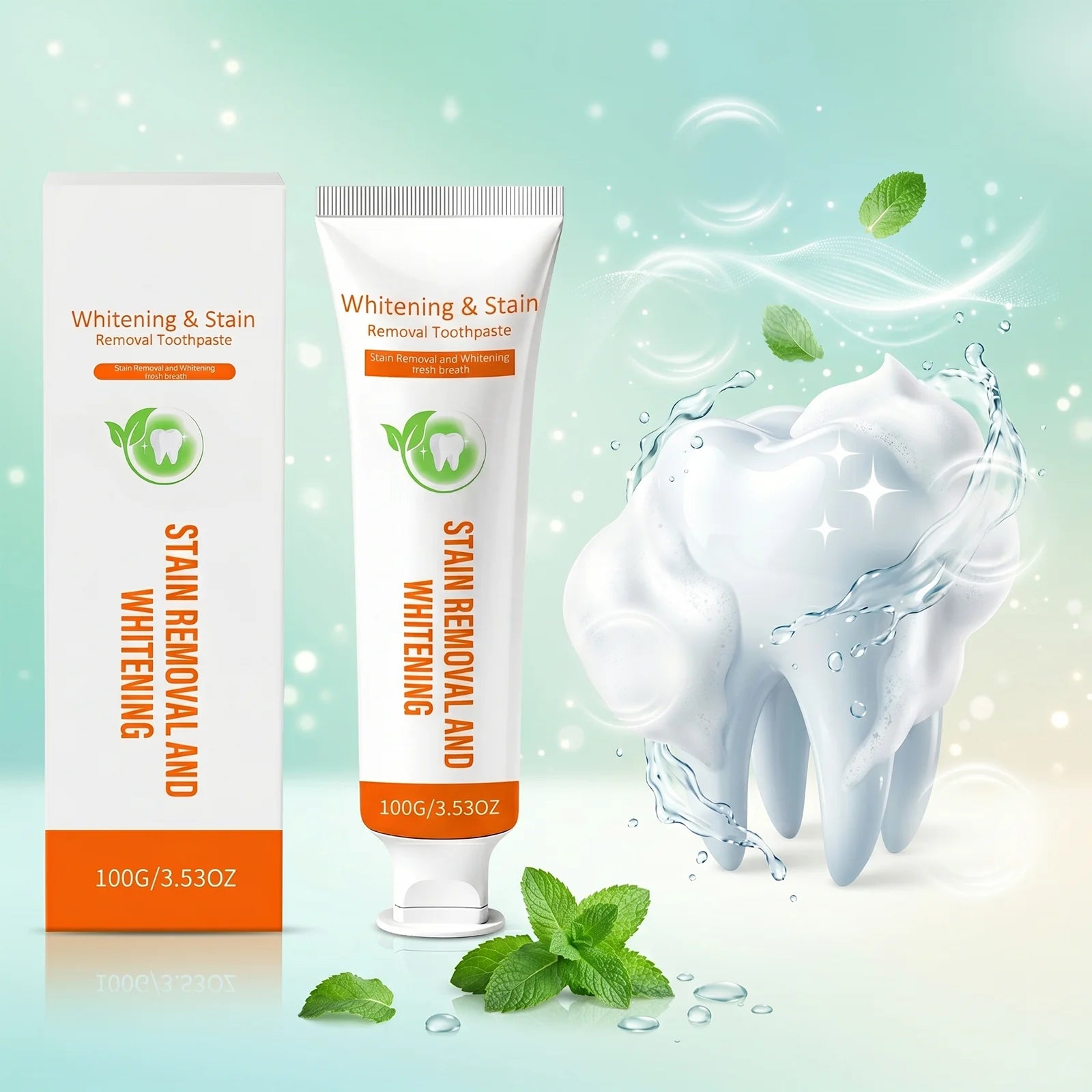 Gentle Cleaning Toothpaste Daily Oral Care Clean Tooth Stain Removal Fresh Breath Nourishing Hydroxyapatite Natural Glow 100g Zpaxo