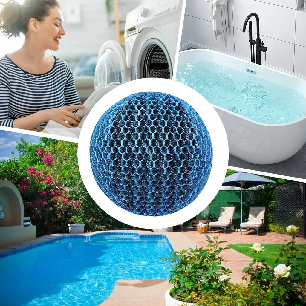 Scum Absorber for Spa Hot Tub Grease Cleaner Balls Hot Tub Oil Absorber for Sunscreen Pollen Gnat Residential Commercial Zpaxo