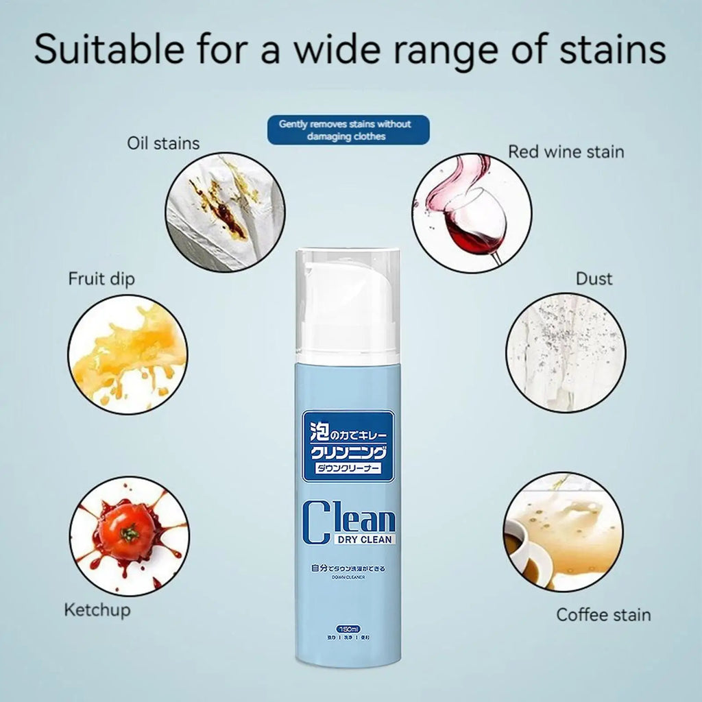 Advanced Dry Cleaning Spray Fabric Stain Remover Foam Upholstery