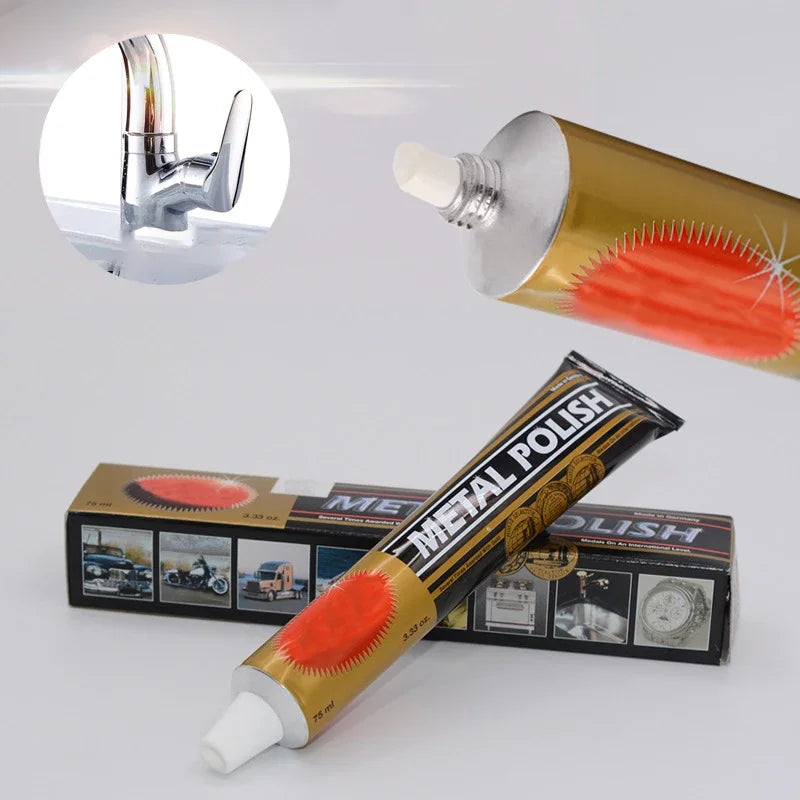 50ml/ 75ml Cream Knife Machine Polishing Wax Mirror Metal Stainless Steel Watch Polishing Paste Metal Polish Rust Remover Zpaxo