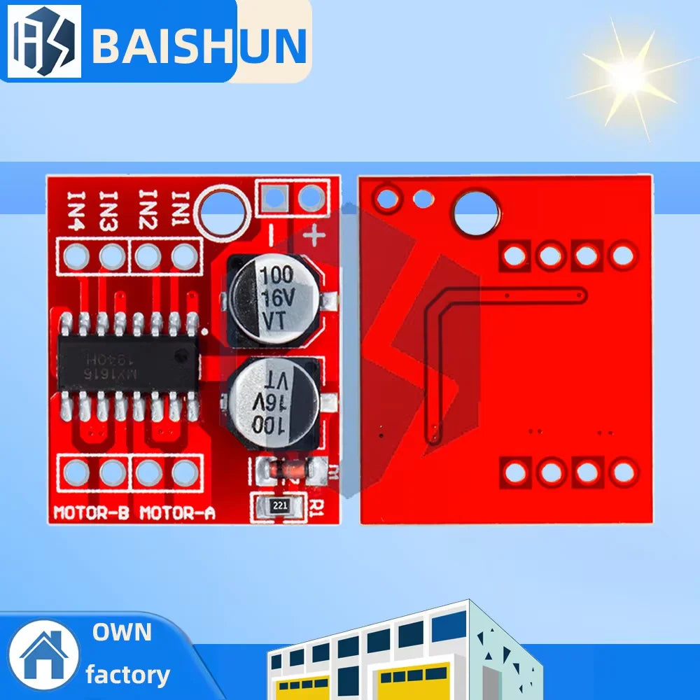 DC Motor Drive Module Reversing PWM Speed Dual H Bridge Stepper Mini Zpaxo