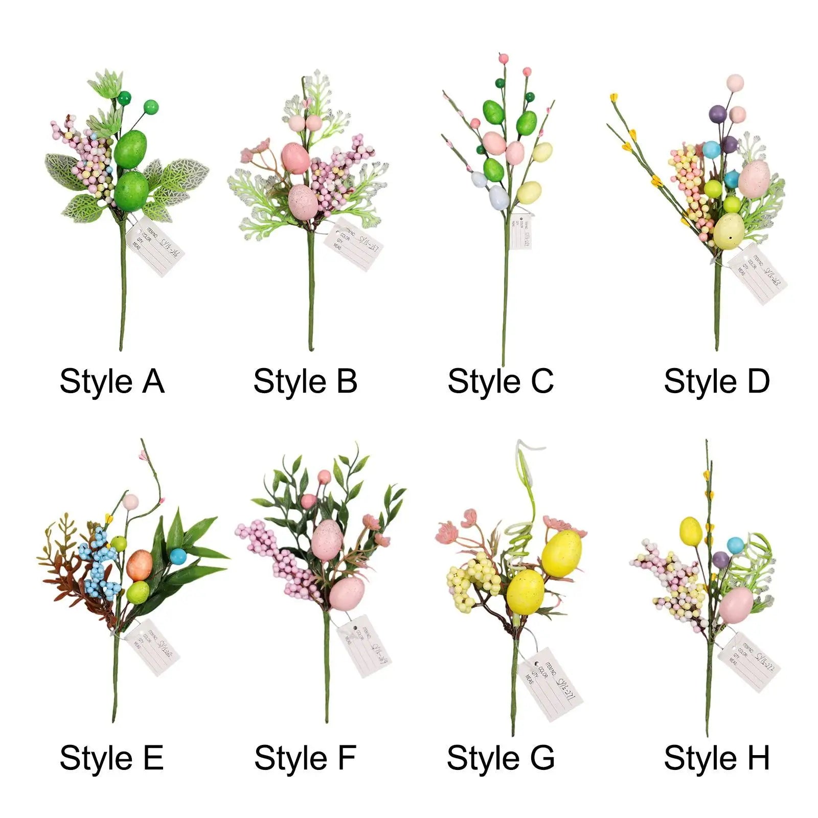 Easter Decoration Egg Tree Branch Decorative Branches Easter Egg Stems for Vase Home Party Easter Celebration Decoration Zpaxo