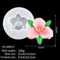 Flower Silicone Mold Lily Sunflower Hibiscus Hydrangea Cake Decoration Fondnat Chocolate Cupcake Topper Candle Soap Polymer Mold Zpaxo Phalaenopsis 50-3966