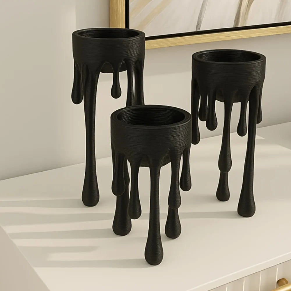 Creative Electronic Candle Holder Conical Candlesticks Decorative