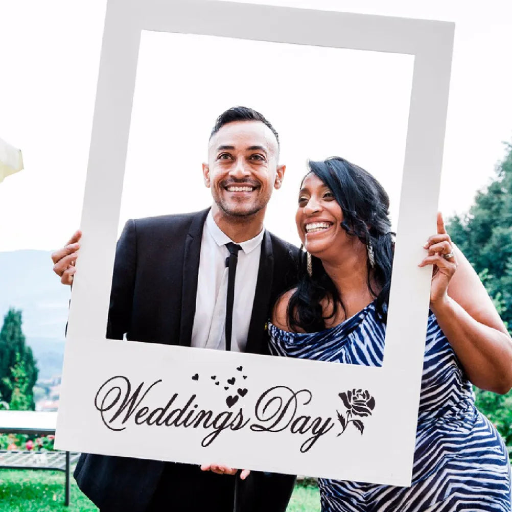 Wedding Day Photo Frame DIY Props Creative Booth Favors Anniversary