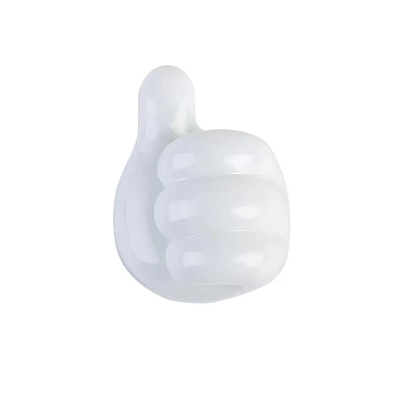 Thumb Self-adhesive Cable Clip Silicone USB Holder Organizer Wire Zpaxo White 1PCS