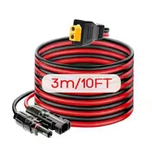 6m 3m Solar Extension Cable Connector Charging Wire Portable Power Zpaxo 3m