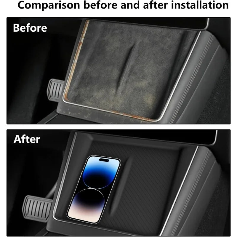 Silicone Charging Pad Mat for 2025–2026 Tesla Model Y Juniper