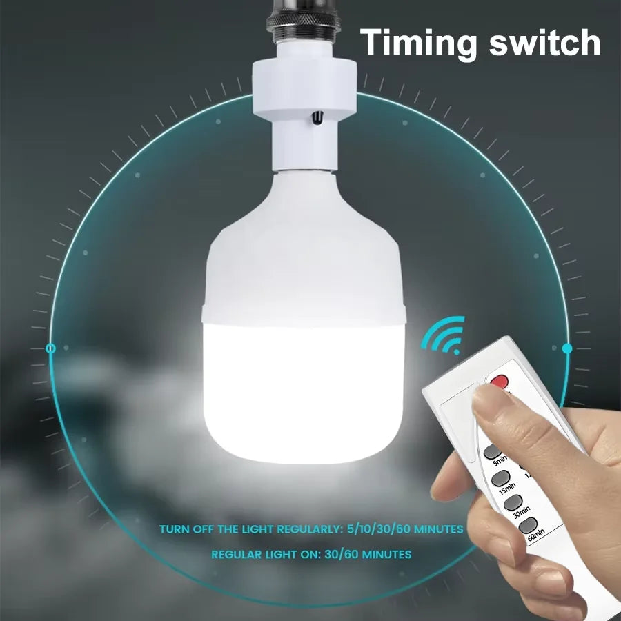 2026 Hot Infrared Remote Control Smart LED Lampholder E27 AC85-265V Universal Socket Timer Color Changing Easy Install for Home Zpaxo