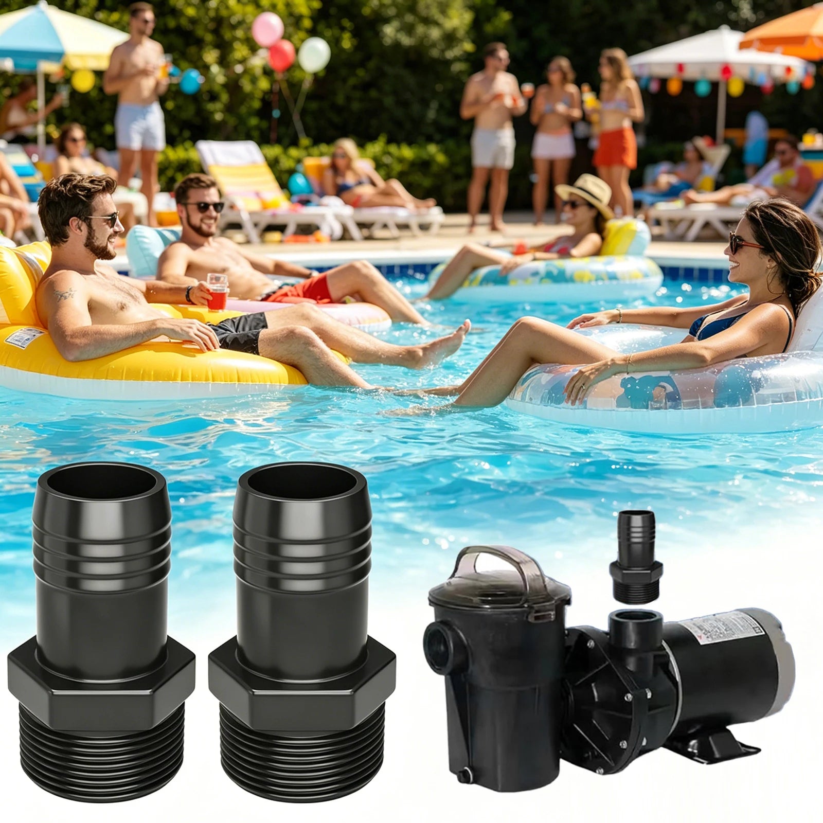 1 2 Pool Hose Adapter Compatible Hayward S160t S190t S200pak1 Male