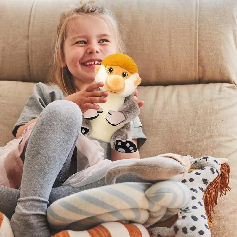 Stuffed Monkey Plush Stuffed Toys Monkey Plush Doll Sleep Aid Huggable Realistic Soft Doll Collectible Kids Toys For Bedroom Zpaxo