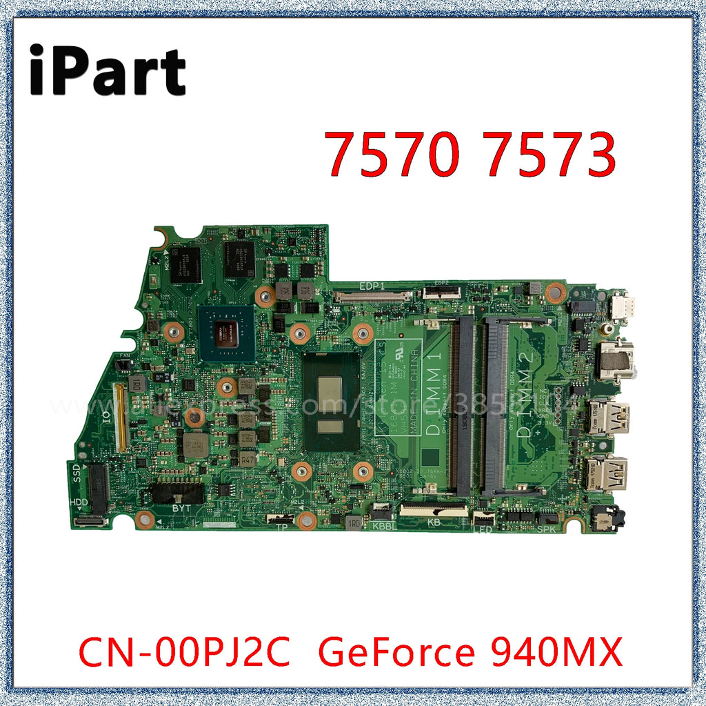 Dell Inspiron 7570 7573 Laptop Motherboard 16841-1M I5 I7 CPU
