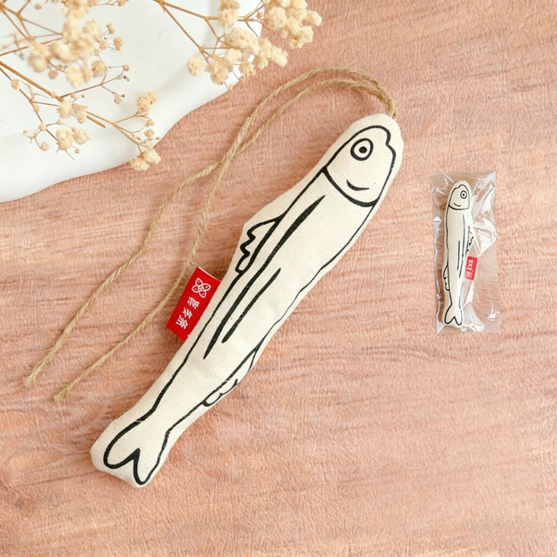 Interactive Fish Cat Toy Soft Catnip Chew Stick Rattle Bite Resistant Zpaxo C 1pcs