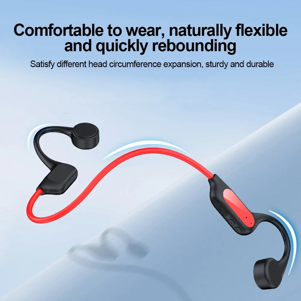 Bluetooth 6 0 Bone Conduction Earphones Sports Wireless Headphones