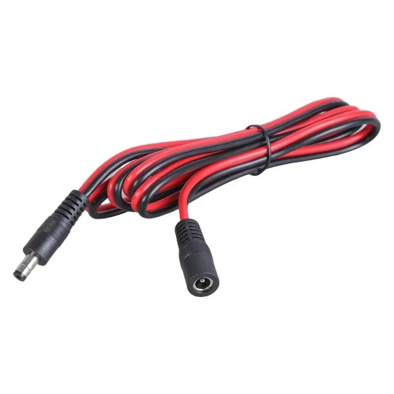 652F Length Power Cable 5 5mmx2 Male Female Adapter Line Black Zpaxo