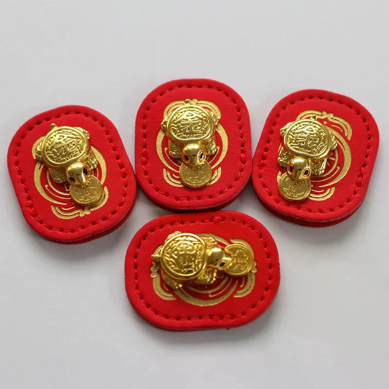 Fengshui Lucky Turtle Wallet Charm Money-biting TurtleOrnaments Decor With "Daily Wealth" For Longevity Financial Stability Zpaxo