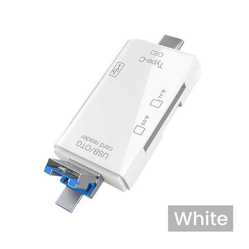 1 Card Reader TF SD USB C Micro Memory Flash Drive Adapter Laptops