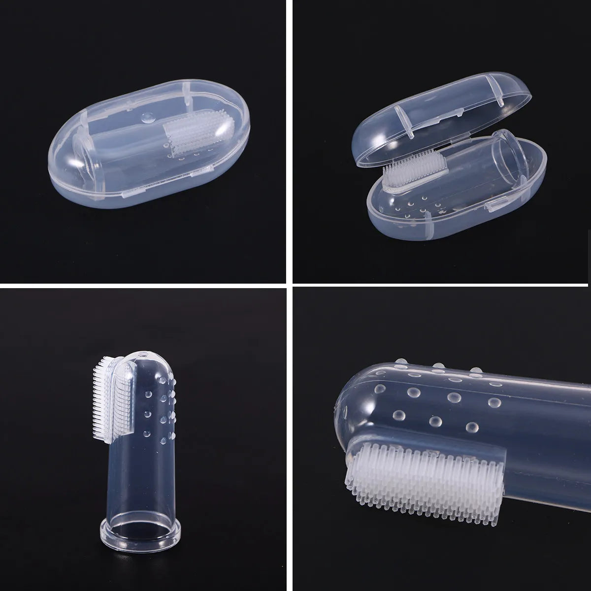 Silicone Pet Finger Toothbrush Dogs Cats Puppies Kittens Oral Care