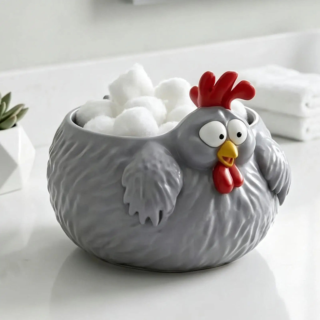 3D Printed Fun Chick Bowl Decorative Chicken Container Hen Kitchen